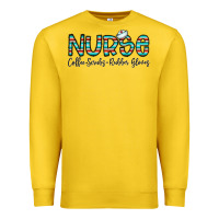 Lemon coffee scrubs and rubber gloves Premium Sweatshirt - CowhideDigitalArt