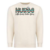Sandshell coffee scrubs and rubber gloves Premium Sweatshirt - CowhideDigitalArt