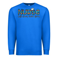 True Royal coffee scrubs and rubber gloves Premium Sweatshirt - CowhideDigitalArt