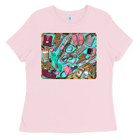 Bubblegum Pink nurse mousepad Ladies Tee - BarkalooDesign