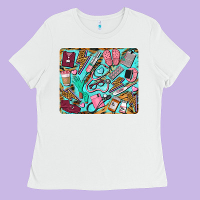 Nurse Mousepad Ladies Tee Designed By Barkaloodesign