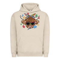 Pigment French Oak autism awareness cow Urban Hoodie - MaliasSmallBusiness