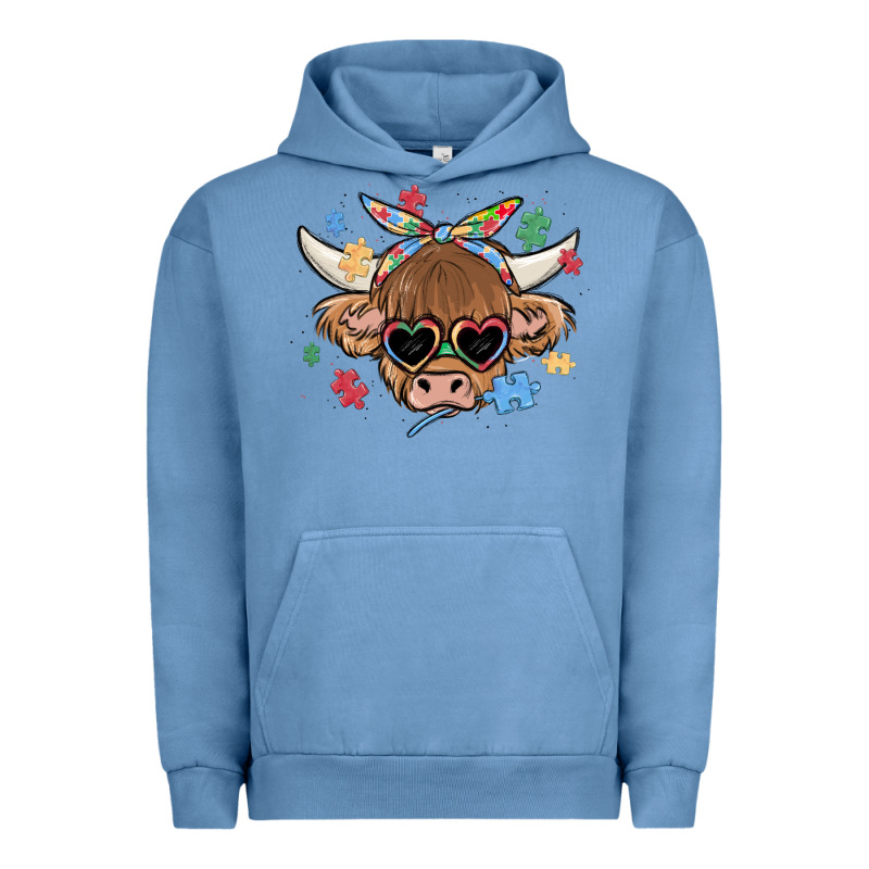 Autism Awareness Cow Urban Hoodie by MaliasSmallBusiness | Teevron
