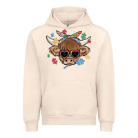 Sandshell autism awareness cow Urban Hoodie - MaliasSmallBusiness
