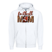 White football mom Zipper Hoodie - texasbilliewilder