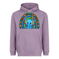 Lavender autism elephant rainbow Heavyweight Hoodie - Zillion Design Studio