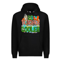 Black pe teacher but cooler Premium Hoodie - NancyCooperArtShop