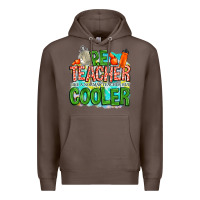Coffee pe teacher but cooler Premium Hoodie - NancyCooperArtShop