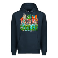 Navy pe teacher but cooler Premium Hoodie - NancyCooperArtShop