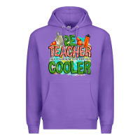Purple pe teacher but cooler Premium Hoodie - NancyCooperArtShop