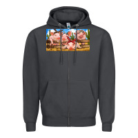 Smoke Pig Farm Zipper Hoodie - RanaPortraitStore