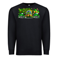 Black st patricks trucks Premium Sweatshirt - FaDigitalArtStudio