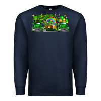 Navy st patricks trucks Premium Sweatshirt - FaDigitalArtStudio