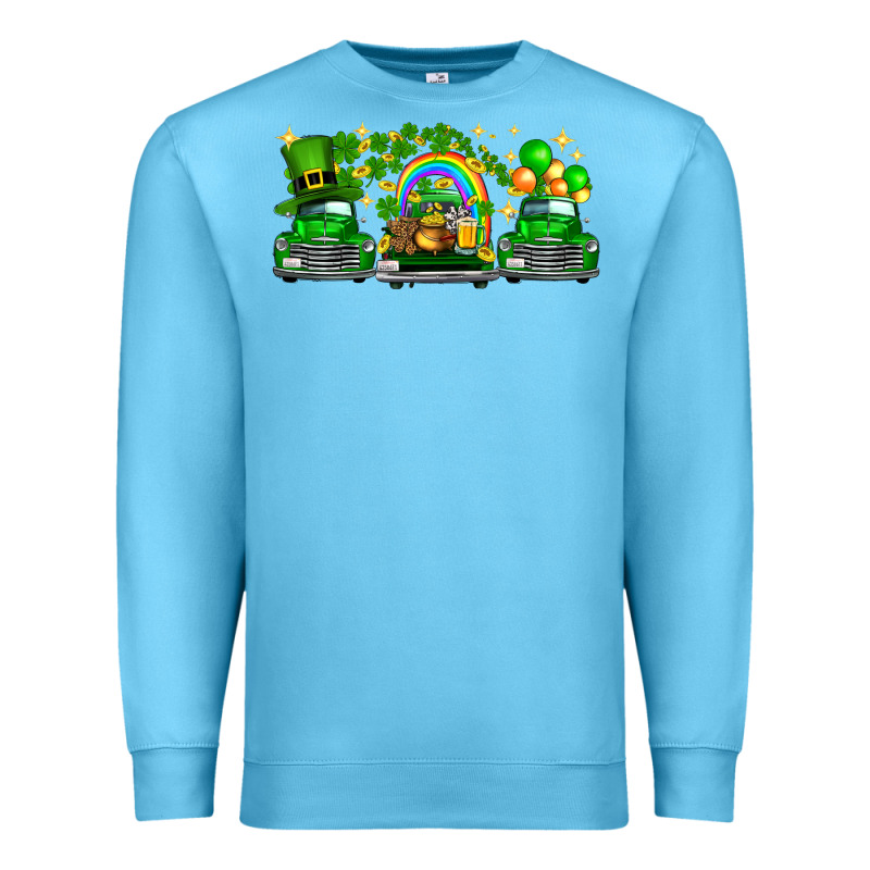 St Patricks Trucks Premium Sweatshirt by FaDigitalArtStudio | Teevron