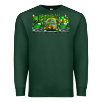 Sports Green st patricks trucks Premium Sweatshirt - FaDigitalArtStudio