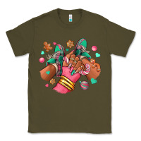 Army Green pink christmas black girl sneakers Classic Tee - RanaPortraitStore