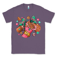Lavender pink christmas black girl sneakers Classic Tee - RanaPortraitStore