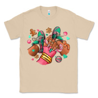 Mushroom pink christmas black girl sneakers Classic Tee - RanaPortraitStore