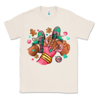 Natural pink christmas black girl sneakers Classic Tee - RanaPortraitStore