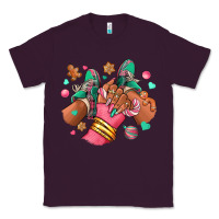 Plum pink christmas black girl sneakers Classic Tee - RanaPortraitStore