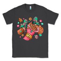 Smoke pink christmas black girl sneakers Classic Tee - RanaPortraitStore