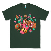 Sports Green pink christmas black girl sneakers Classic Tee - RanaPortraitStore