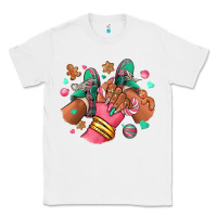 White pink christmas black girl sneakers Classic Tee - RanaPortraitStore