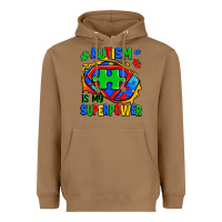 Toasted Coconut autism is my superpower ripped shirt Heavyweight Hoodie - Zillion Design Studio