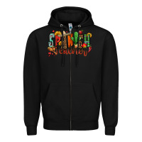 Black spanish teacher Zipper Hoodie - Zillion Design Studio