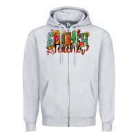 Heather Grey spanish teacher Zipper Hoodie - Zillion Design Studio