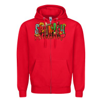Red spanish teacher Zipper Hoodie - Zillion Design Studio