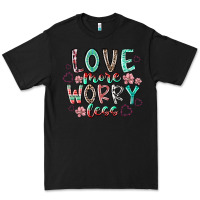 Black love more worry less Premium Tee - RacoonDesign