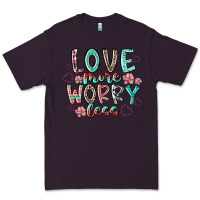 Plum love more worry less Premium Tee - RacoonDesign