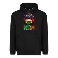 Black autism mom messy bun Heavyweight Hoodie - Zillion Design Studio