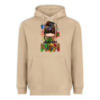 Mushroom autism mom messy bun Heavyweight Hoodie - Zillion Design Studio