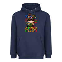 Navy autism mom messy bun Heavyweight Hoodie - Zillion Design Studio