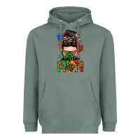 Sage autism mom messy bun Heavyweight Hoodie - Zillion Design Studio