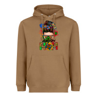 Toasted Coconut autism mom messy bun Heavyweight Hoodie - Zillion Design Studio