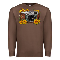 Chestnut sunflower bee vintage camera Premium Sweatshirt - FaDigitalArtStudio