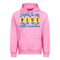 Fuchsia Pink light it up Urban Hoodie - MaliasSmallBusiness