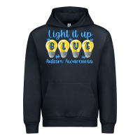 Navy light it up Urban Hoodie - MaliasSmallBusiness
