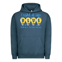 Pigment Midnight Navy light it up Urban Hoodie - MaliasSmallBusiness