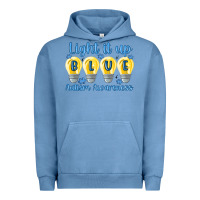 Pigment Pebble Blue light it up Urban Hoodie - MaliasSmallBusiness