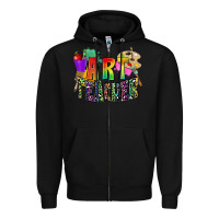 Black art teacher Zipper Hoodie - Zillion Design Studio