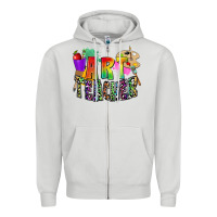 Dove Grey art teacher Zipper Hoodie - Zillion Design Studio