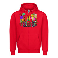 Red art teacher Zipper Hoodie - Zillion Design Studio