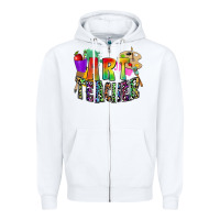 White art teacher Zipper Hoodie - Zillion Design Studio