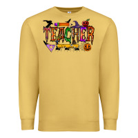 Antique Gold teacher halloween Premium Sweatshirt - RacoonDesign