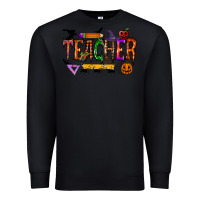 Black teacher halloween Premium Sweatshirt - RacoonDesign