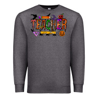 Charcoal Heather teacher halloween Premium Sweatshirt - RacoonDesign